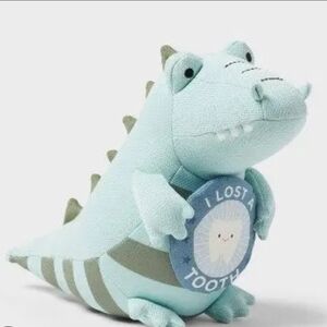 Blue and Green Dinosaur Tooth Fairy Plush